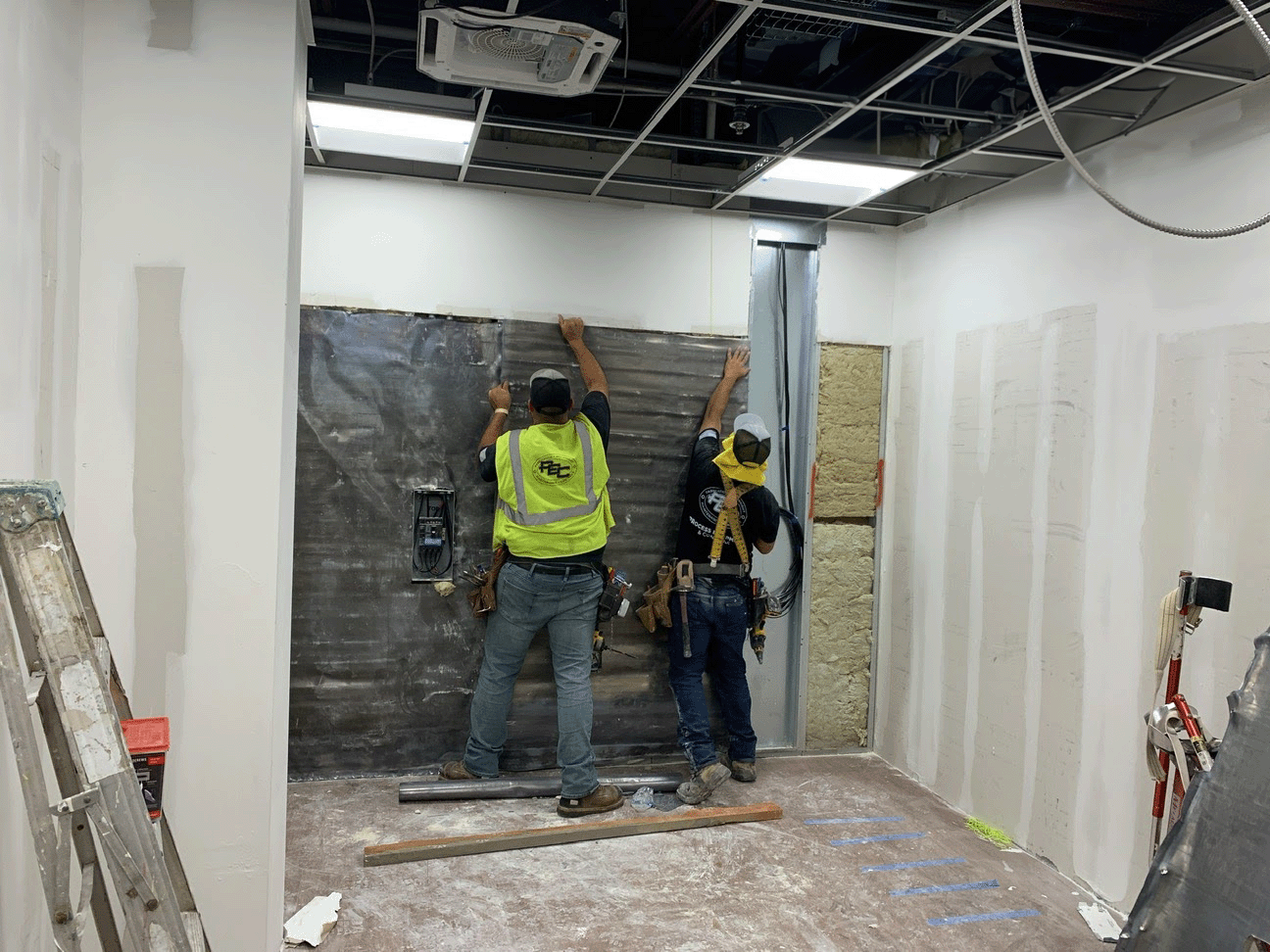 interiors division - sheetrock installation