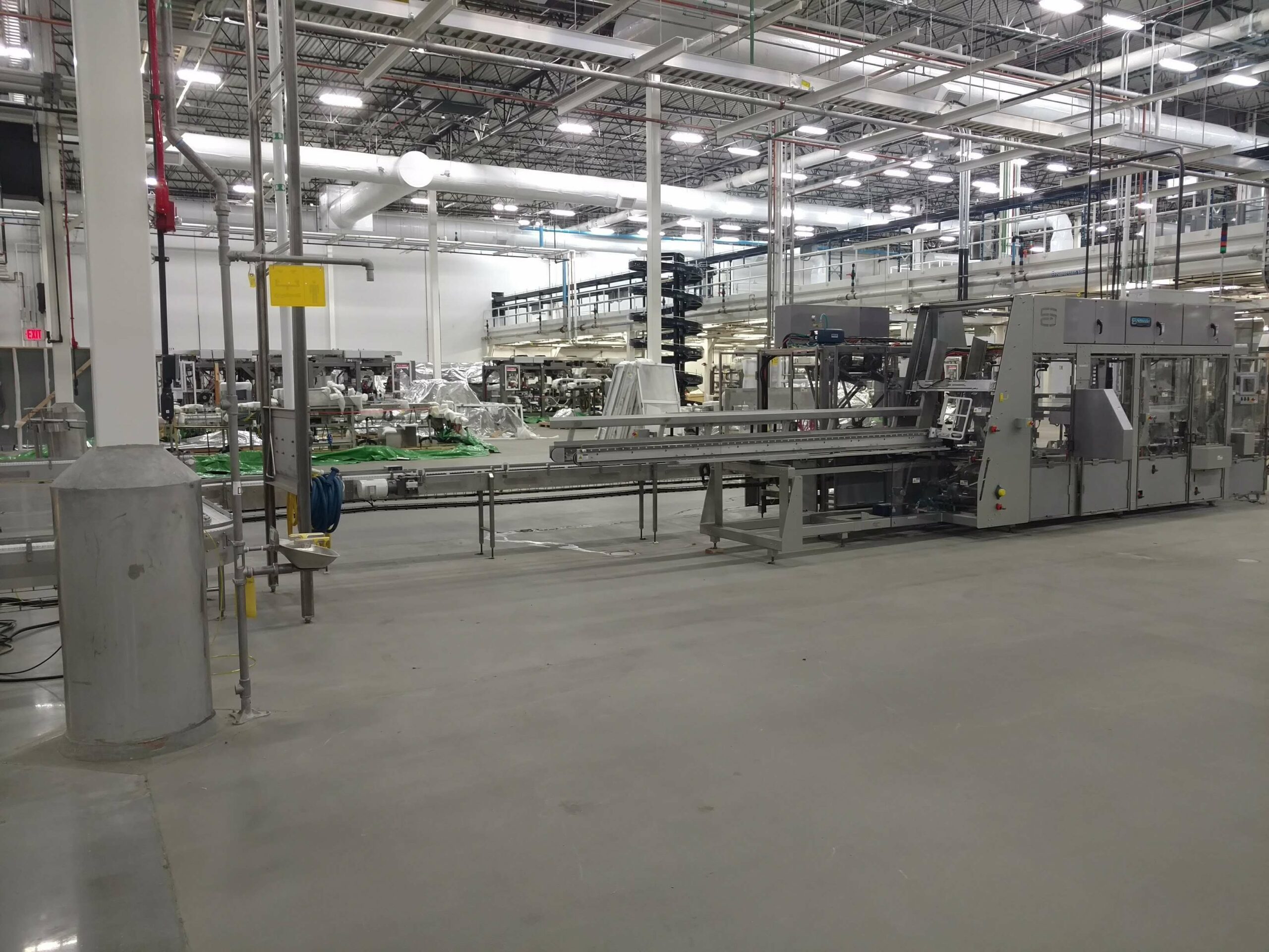 Mezzanine Walkway above machinery