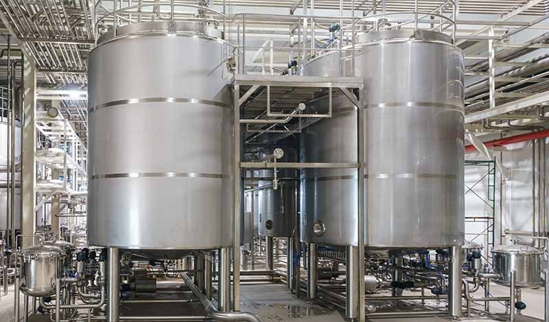 Mezzanine in pharmaceutical manufacturing plant