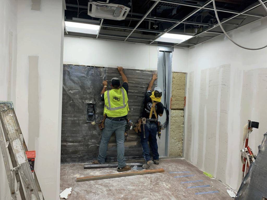 interiors division - sheetrock installation